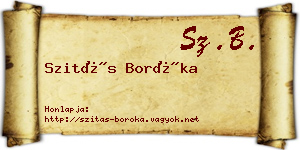 Szitás Boróka névjegykártya